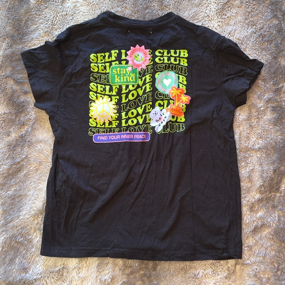 Self Love Club Women’s Black T-Shirt 🌈